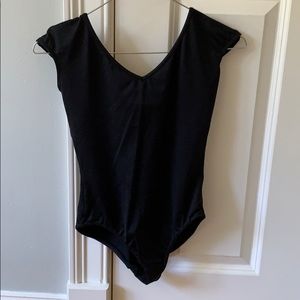 black leotard